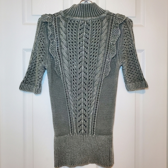 WHBM Ruffle Neck Cotton Sweater Sz XS - Picture 6 of 10